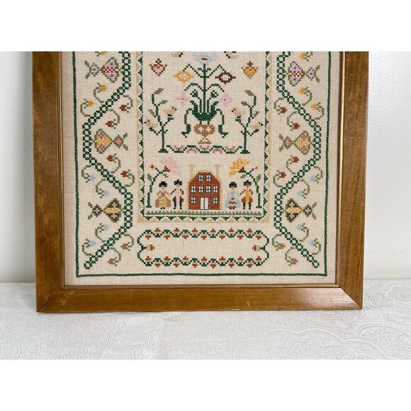 Paragon‎ Needle Craft Stitched Finished Framed Friendship Sampler Cross Stitch - Picture 5 of 8